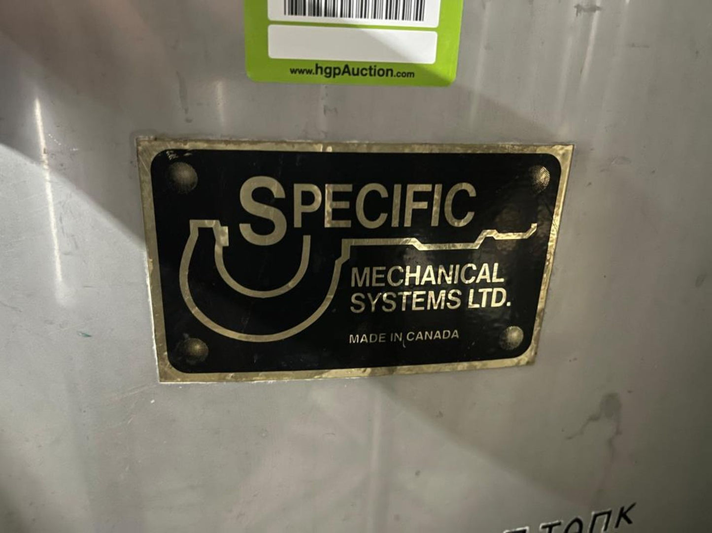 Specific Mechanical 10 BBL Jacketed Fermenter
