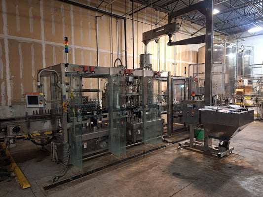 Kosme 24-Head Bottling Line - Depalletizer, Rinser, Filler, Crowner, Labeler
