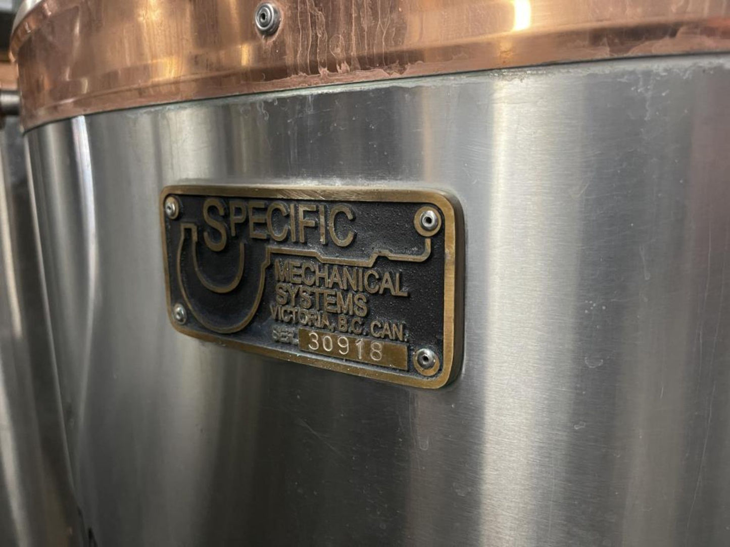 Specific Mechanical 10 BBL Steam Brewhouse