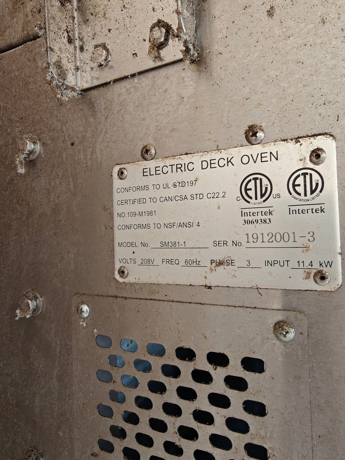 American Baking Systems Deck Oven