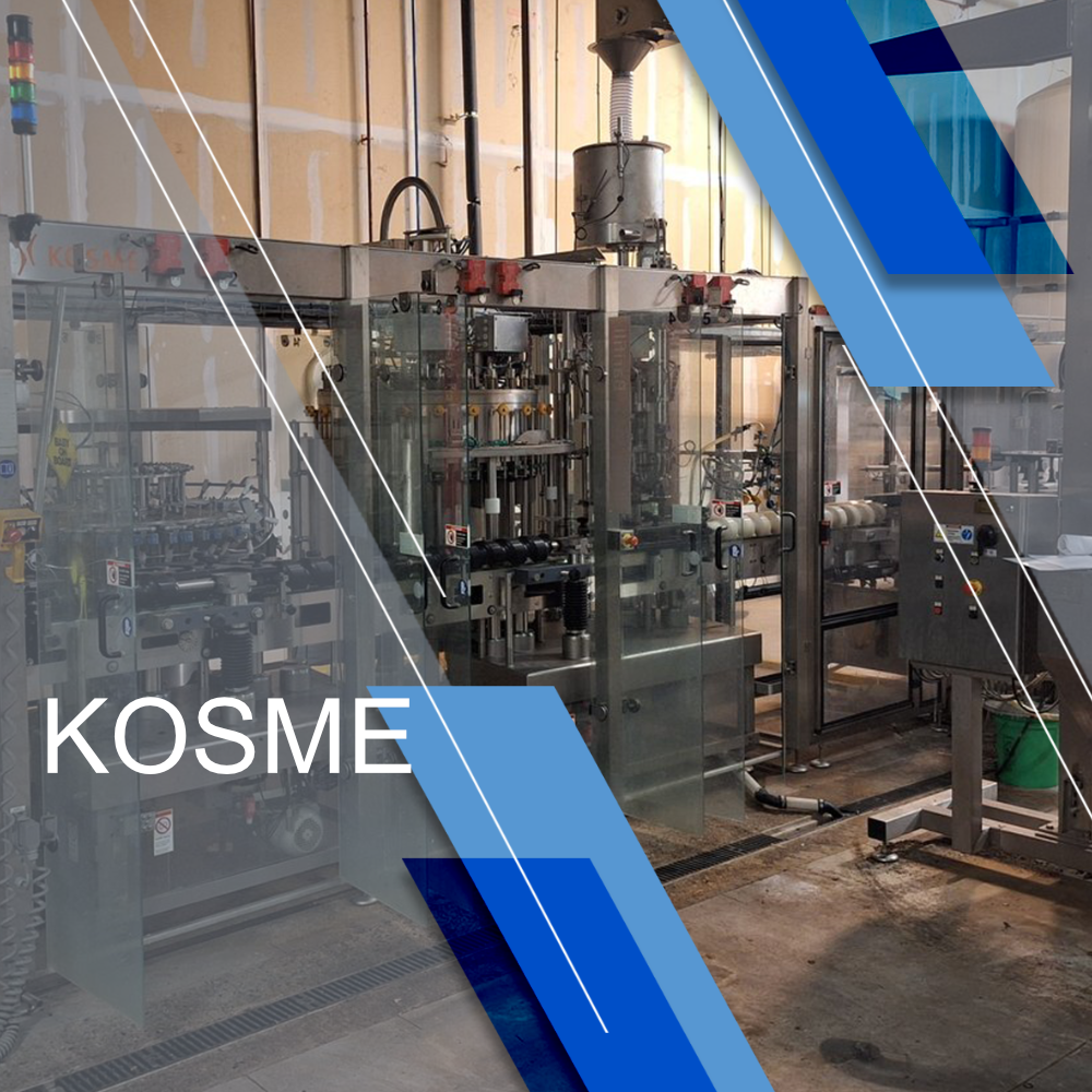 Kosme 24-Head Bottling Line - Depalletizer, Rinser, Filler, Crowner, Labeler
